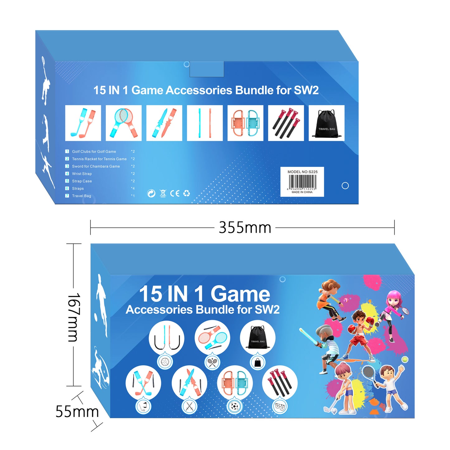 Switch 2 Generation Sports 15-in-1 Somatosensory Sports Set Interactive Game Golf/Fencing NS2 Accessories