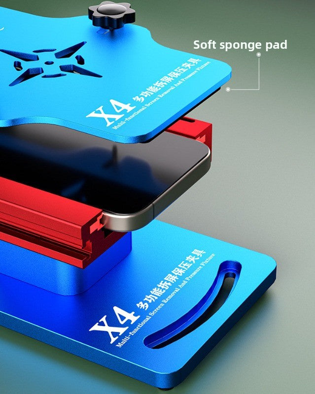 X4 multifunctional mobile phone repair, screen removal, pressure maintenance, fixture, screen removal, side hanging pressure maintenance, glass back cover removal artifact repair tool
