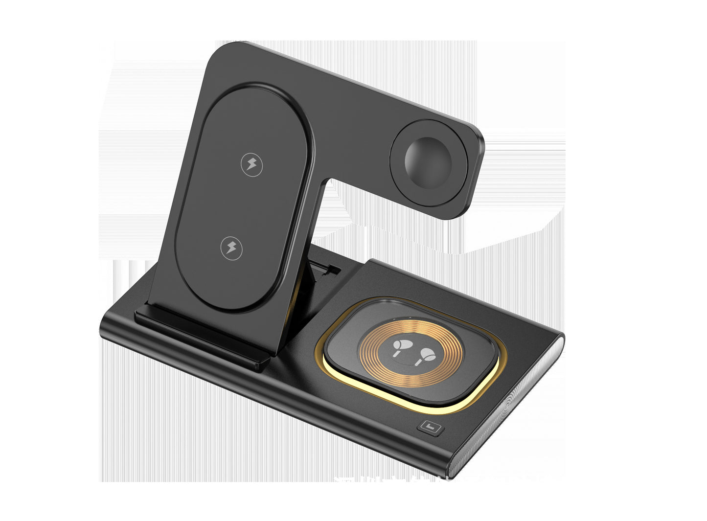 apple samsung 3-in-1 wireless charger supports fast charging multi-function