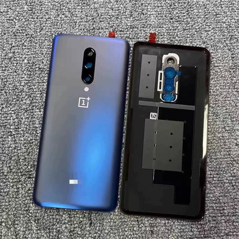 AAA+ quality For OnePlu Back Battery Cover Door Rear Glass Oneplus 6 6T 7 7T 7Pro 7TPro Battery Cover  Case With Camera Lens OnePlus phone repair parts