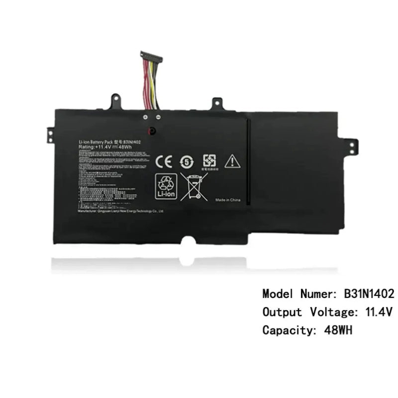 (Shipping fee not include)全新 for ASUS ASUS Q552uB Q551L Q551 N591L  replacement  battery  B31N1402