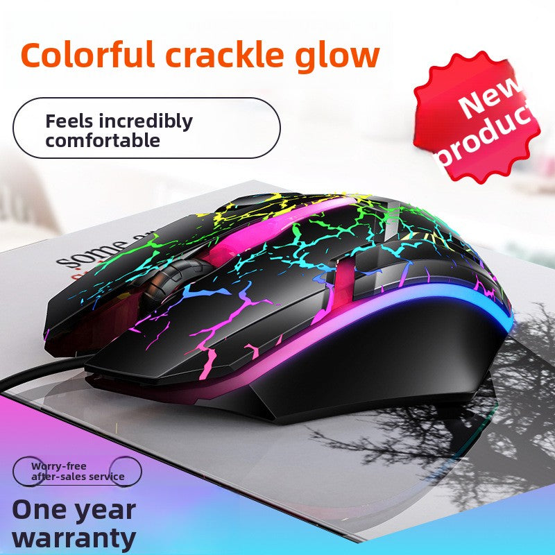 Silver Eagle G6 wired USB luminous mouse, gaming computer accessories, spot ebay