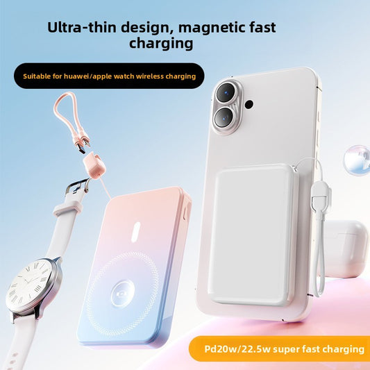 Magsafe magnetic wireless power bank super fast charging 10000 mAh rechargeable watch mobile power supply