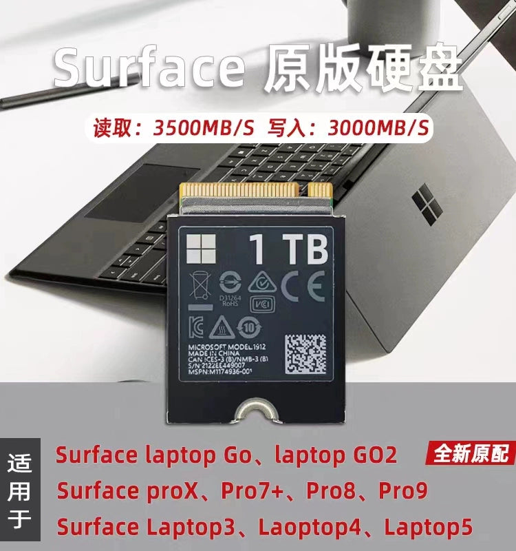 (Shipping fee not include)Microsoft Surface Pro8/pro7+/proX Laptop3/4SurfacePro9 SSD