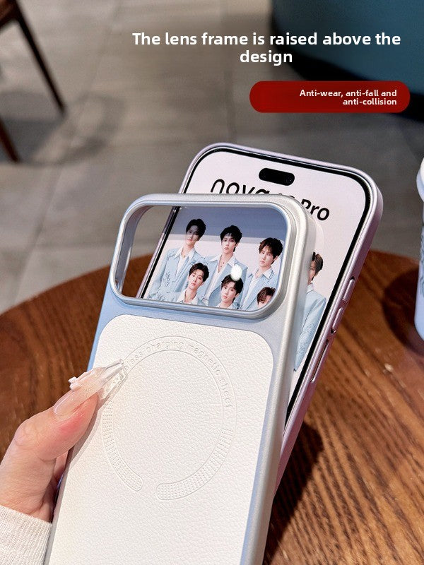 For Huawei Nova16pro mobile phone case, the new 16ultra protective case, ultra-thin lychee leather all-inclusive anti-drop 15ultra magnetic suction women's high-end soft edge hard case Phone Accessories