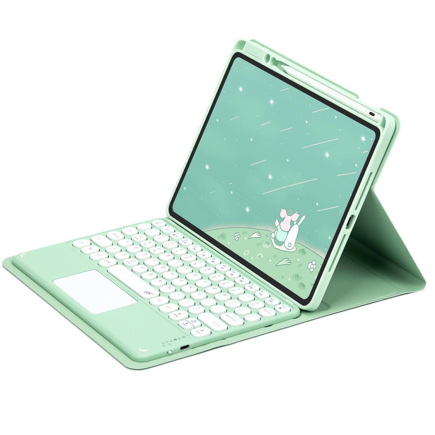 Applicable iPad10th generation rotating protective case 9th generation 10.2 touch Bluetooth keyboard Air4 magnetic suction 5 leather case 10.9 inch protective Accessories