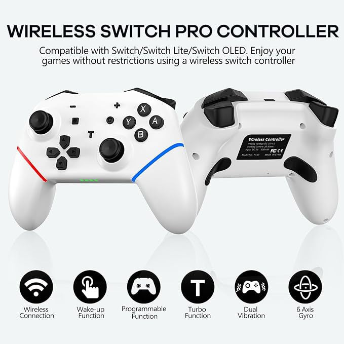 SwitchPro gamepad with vibration with macro definition switch host Bluetooth TYPE-C
