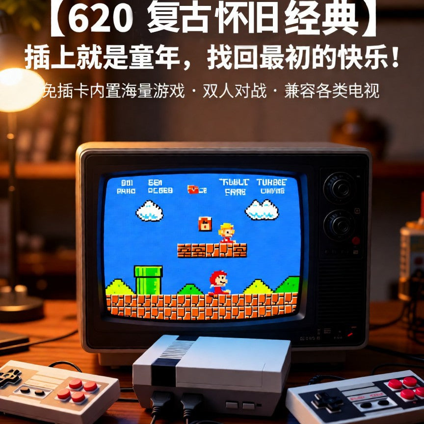 NES Mini 620 New TV Game Console NES Nostalgic Classic FC Red and White TV