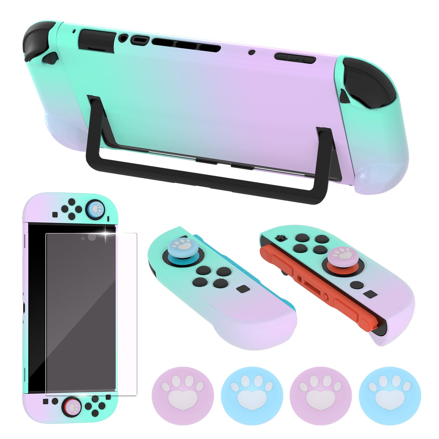Applicable to Nintendo Switch 2 protective case set switch 2 skin-friendly gradual change case button cap explosion-proof film