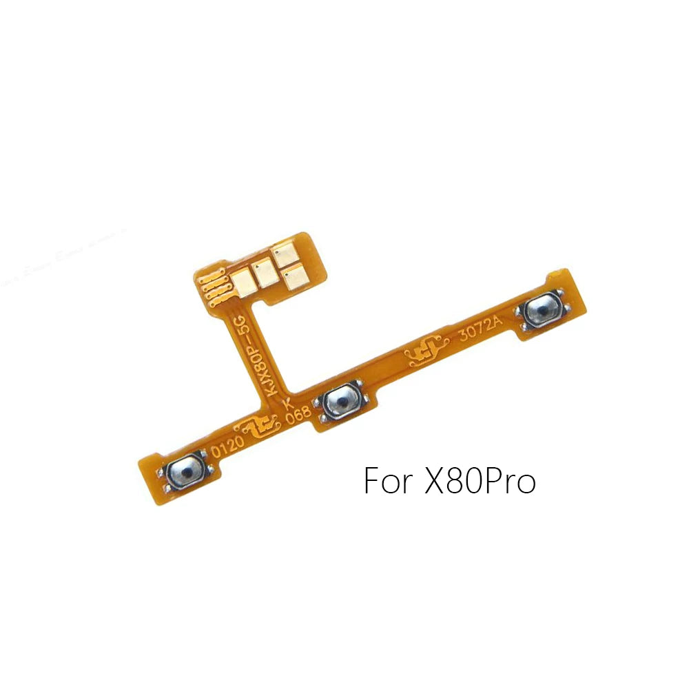 For Vivo X50 X50Lite X50Pro X60Pro X70 X80Pro Power cable Switch on volume flex of ribbon