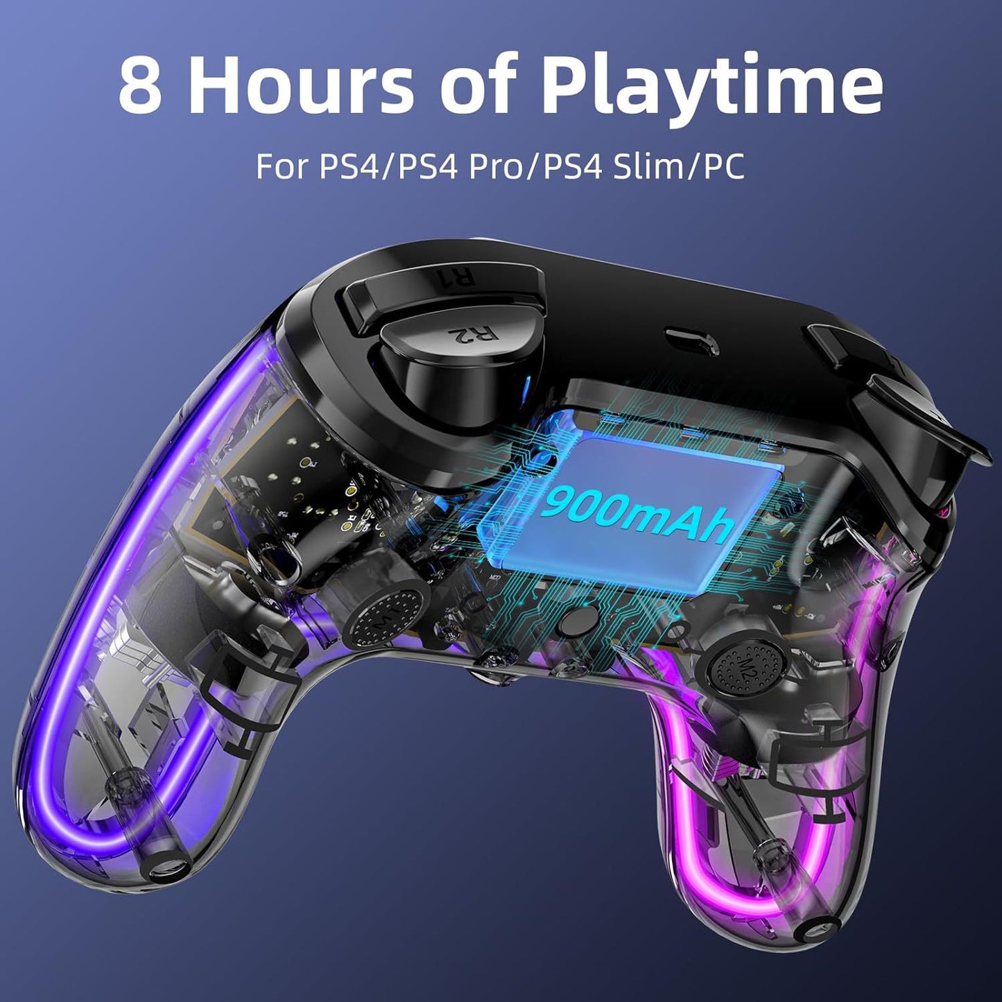 PS4 Bluetooth wireless handle p4 neutral private mode glare Hall trigger gamepad export to domestic special offer