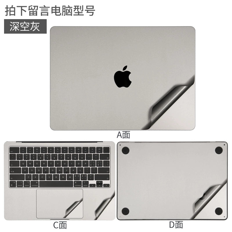 Apple MacBook Pro14/Air13/15 inch 16 inch M3 computer sticker 2023 body 15.3 transparent film A2941 silver gray midnight case protective film