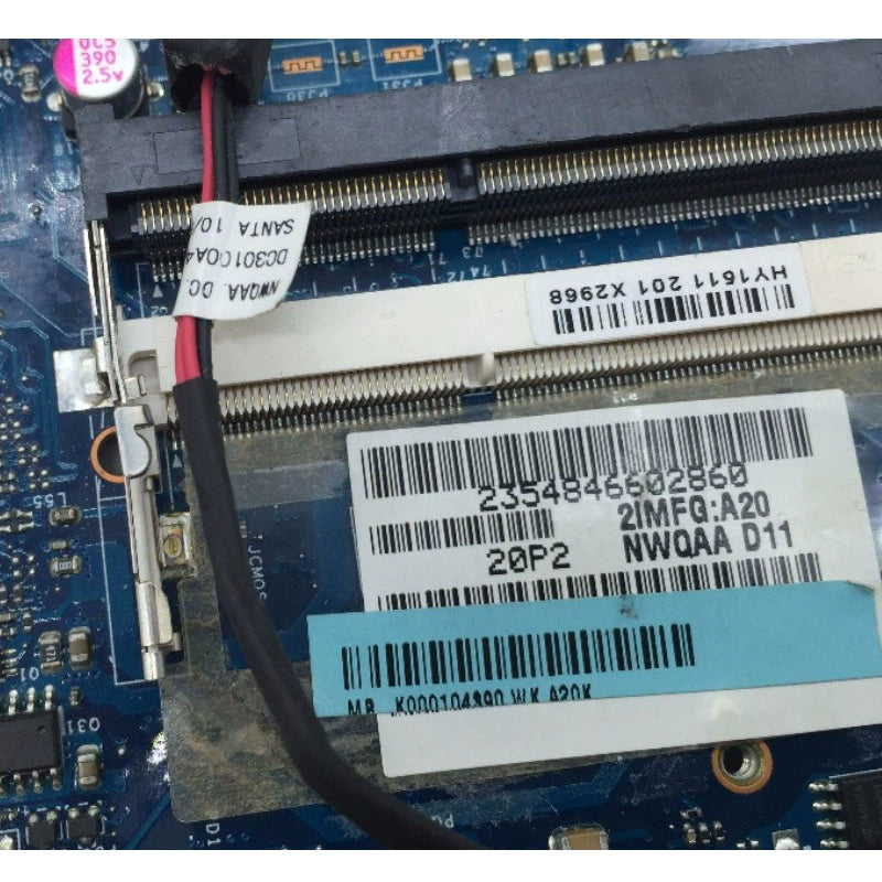 K000104380 Toshiba A660 A665 laptop main board HM55 LA-6062P