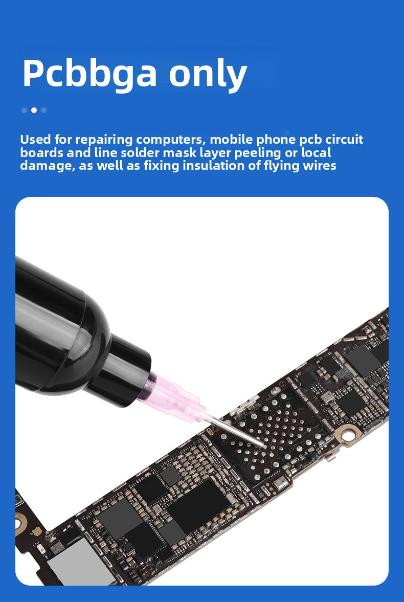 UV curing black oil for solder mask curing green oil solder mask blue oil black oil repair pcb circuit board insulating paint UV lamp Laptop Mobile Phone Repair tools