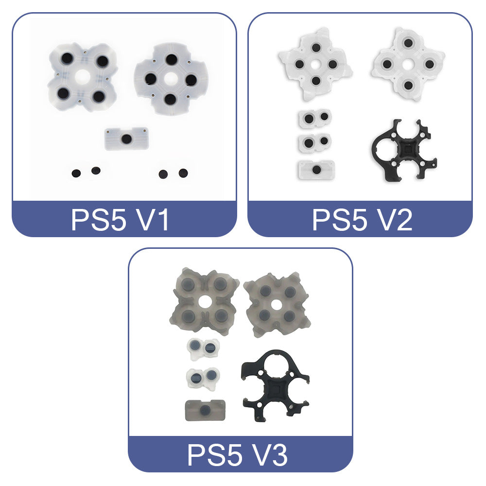 PS5 handle button conductive glue, cross key L1R1 key rubber pad PS5 gamepad V1 V2V3 conductive glue