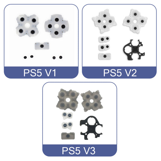 PS5 handle button conductive glue, cross key L1R1 key rubber pad PS5 gamepad V1 V2V3 conductive glue