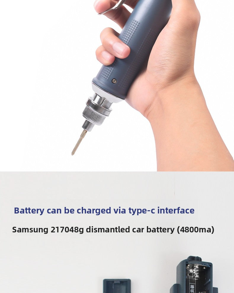 PXTX Tool Electric Screwdriver Cross Screw Batch Small Mini 800 Screwdriver Maintenance Rechargeable