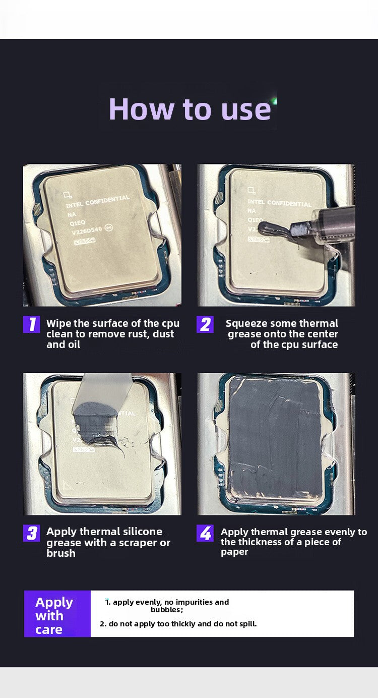 Coolermaster thermal paste CF14 silicone grease, notebook thermal paste heat dissipation glue, graphics card cpu silicone nano, beyond silver repair tools