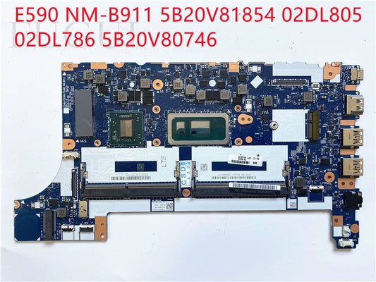 (Shipping fee not include)Lenovo/  motherboard system board E590 NM-B911 I7-8565U i5-8265U