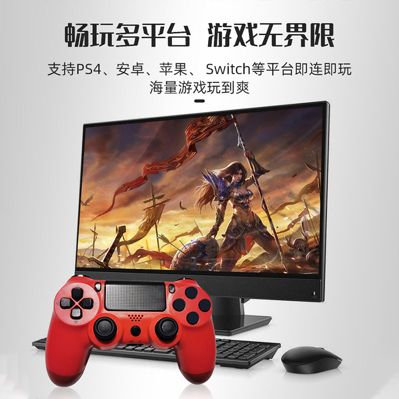 P4 wireless bluetooth gamepad P4 wireless gamepad with six-axis gyroscope vibration function P4 gamepad