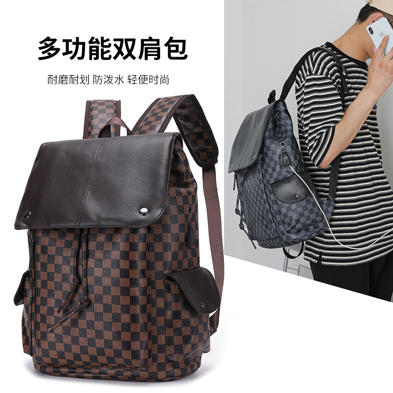 laptop bag Backpack men's backpack retro travel bag Luxury fashion  all-in-one large capacity original computer bag 电脑包