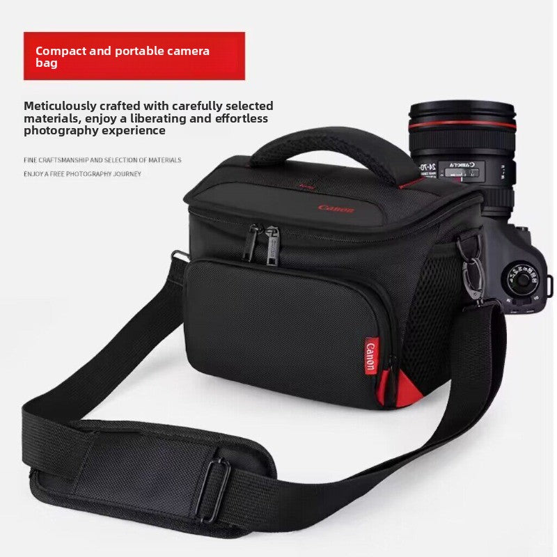 Suitable for Canon camera bag SLR shoulder bag 200D 800D 700D 750D 80D 550D 60D 5D3 Digital camera accessories