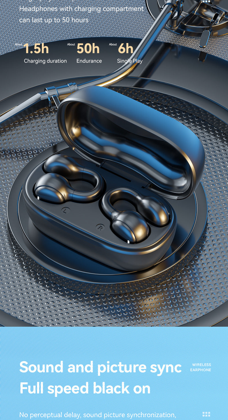 Accessories Customized M47 ear clip type bone conduction Bluetooth headset Non-in-ear sports digital long battery life headset