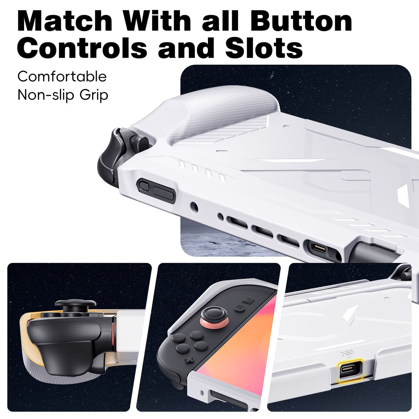 Suitable for SWITCH2 game console protective case NS2 game console, mecha wind protective cover TPU soft bottom PC cover