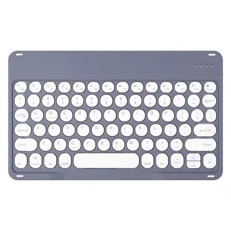 Samsung ipad keyboard phone iPhone tablet round key bluetooth keyboard protective Accessories