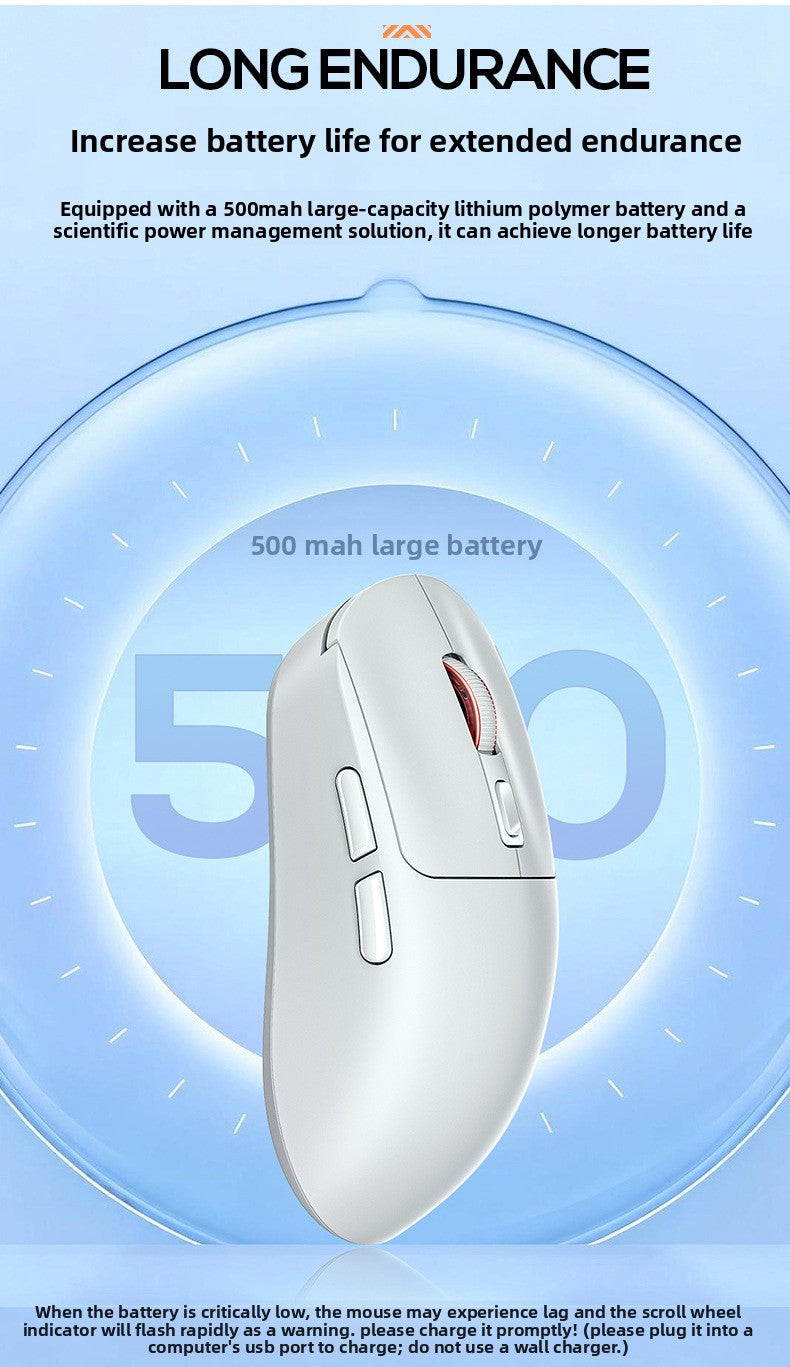 Silver Diao GI9 wireless three-mode lightweight Bluetooth mouse game e-sports desktop computer RGB wired