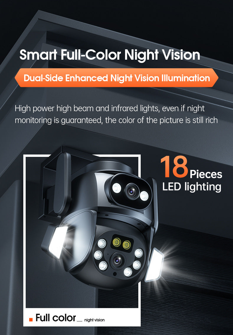 One Camera dual screen surveillance camera mobile phone remote night vision 3D positioning intelligent WiFi home monitor