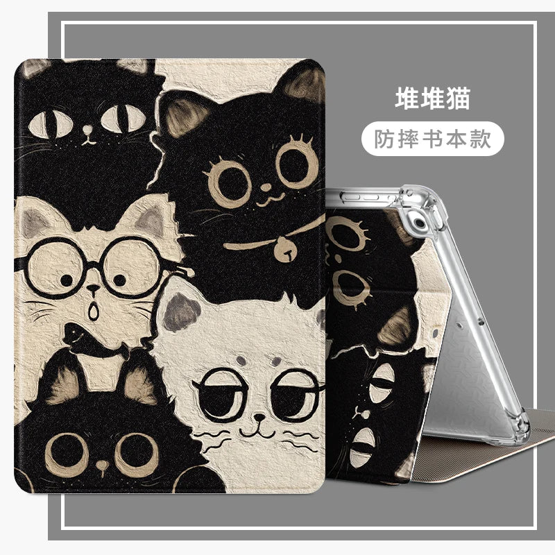 For apple ipad case air2 tablet 2026 new model 2018 silicone mini6/4 case ipad11 8 7 10th 9th generation 2025 anti-drop 2021 inch 9 all-inclusive 5 six Pro11 Tablet Accessories