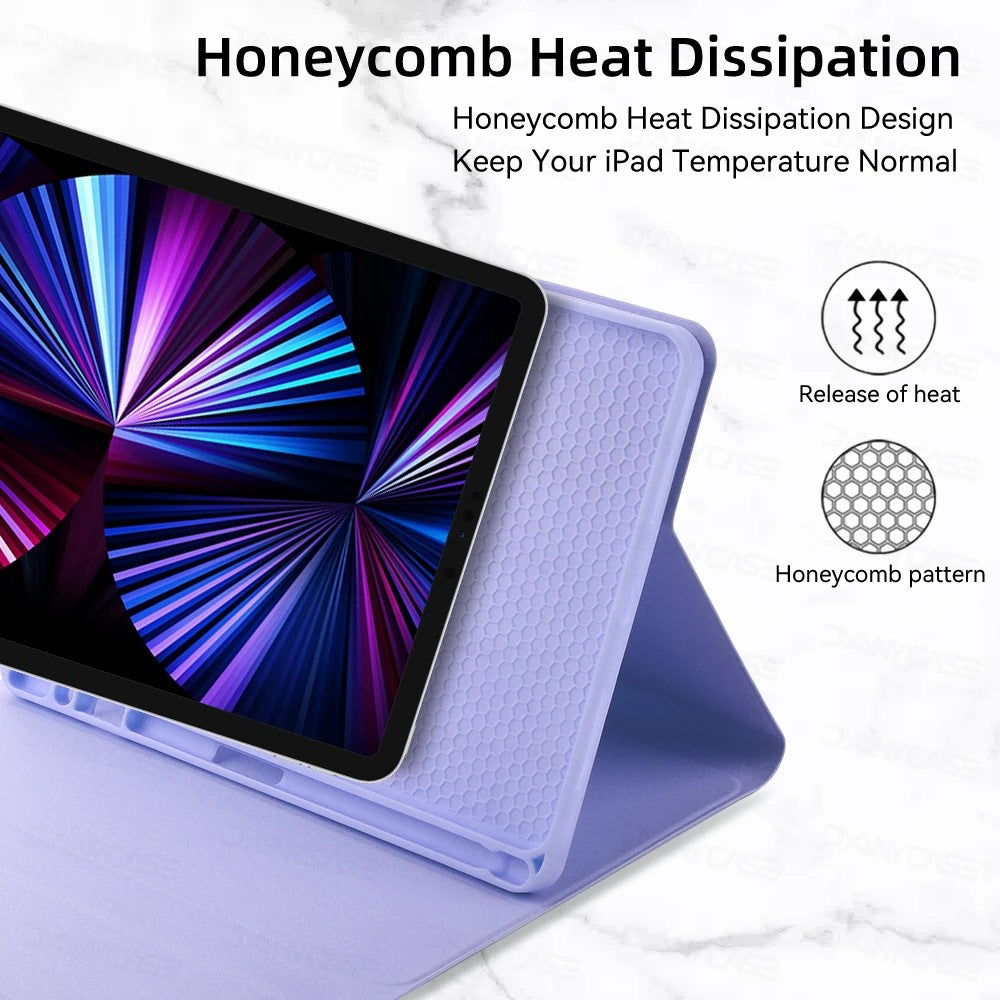 For iPad10 Bluetooth Keyboard Pro11 Case air4 Mouse 10.2 Tablet iPad789 Pen Slot Leather Case protective Accessories