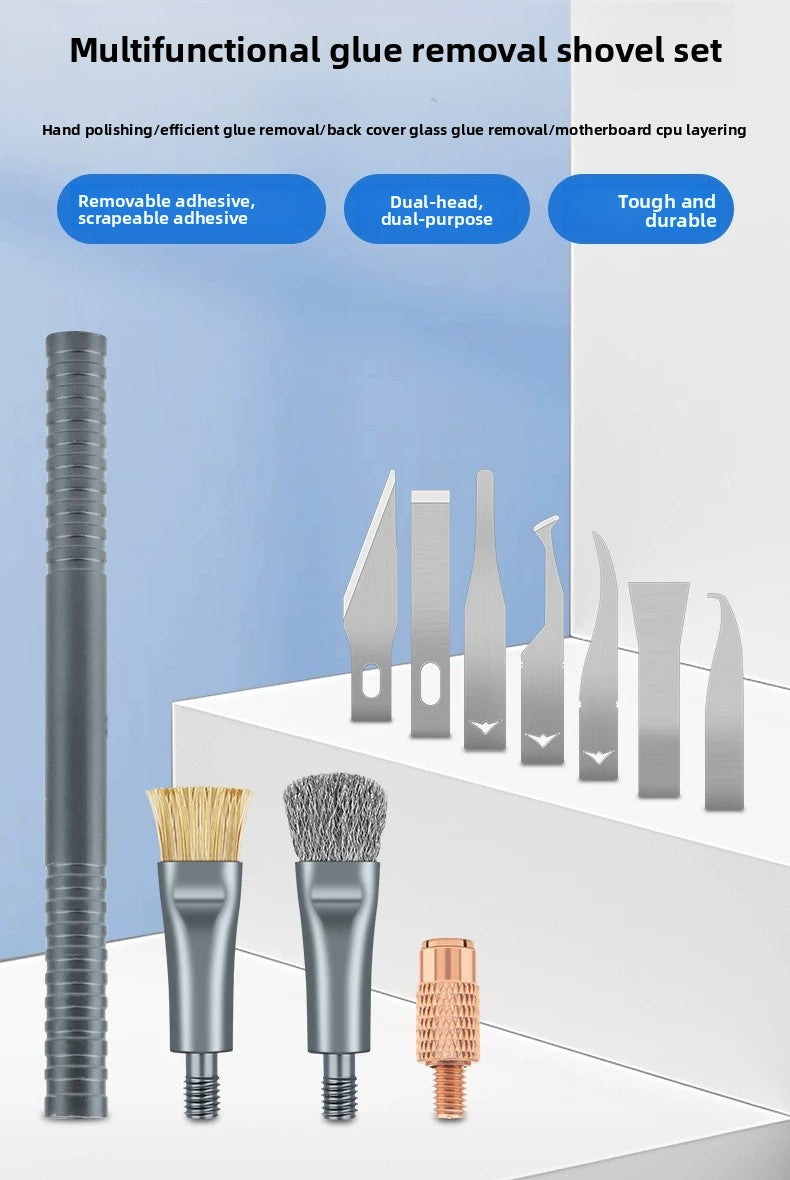 Shovel glue removal set, mobile phone main board glass back cover, scraping glue cleaning spatula tool, prying blade   Repair tools