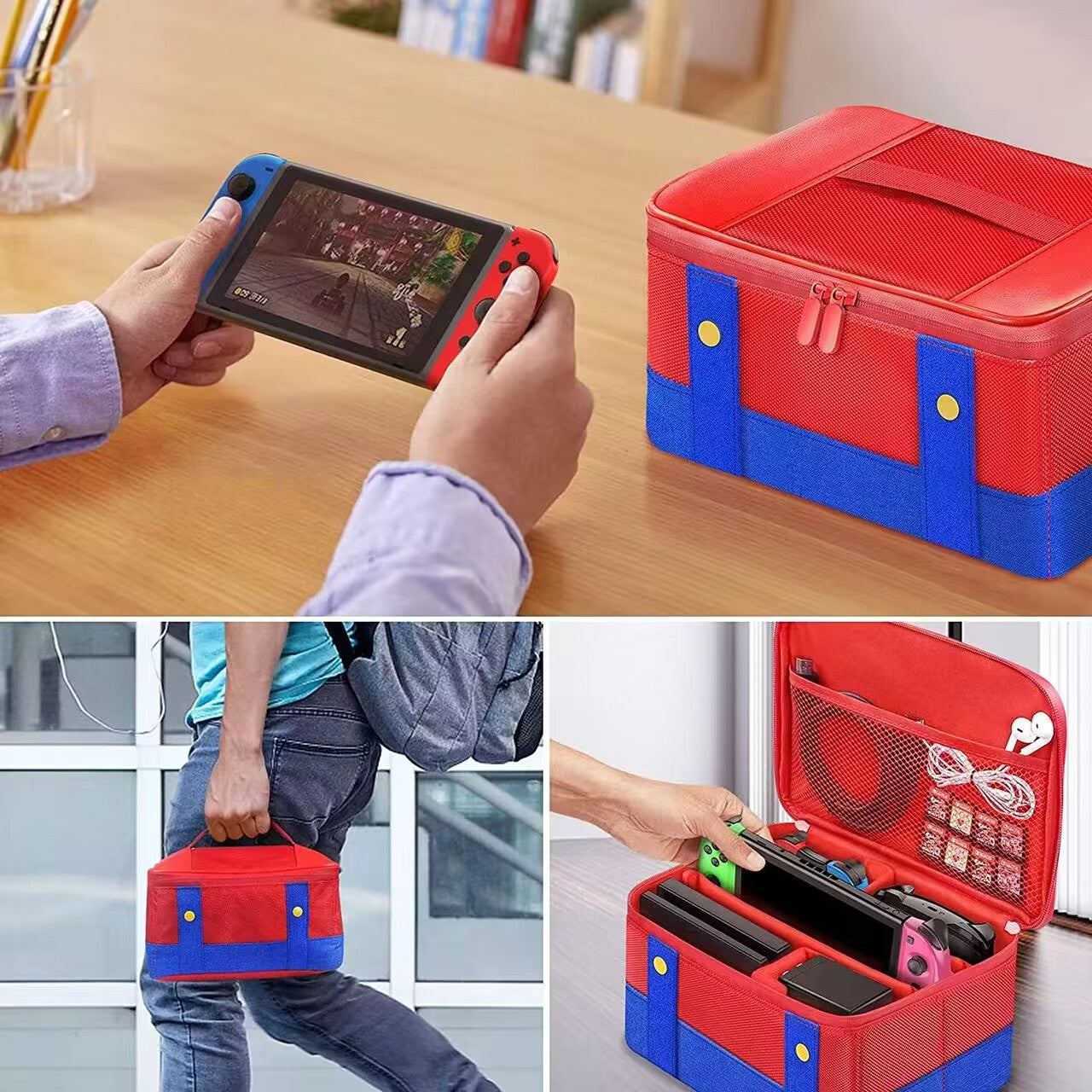 Applicable to Nintendo switch host storage bag switch OLED suspenders canvas bag multi-function bag