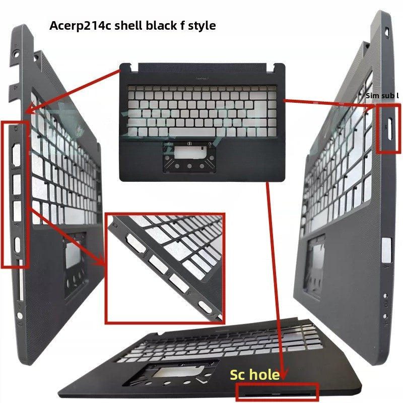 Cover case Keyboard For ACER TravelMate P214 P40 N19Q7 lcd back housing rear bezel top case palmrest upper keyboard bottom hinge cover Acer laptop repair parts