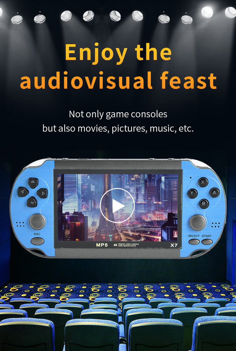 4.3" inch HD X7 special 15000 games Handheld Game joystick Player console retro arcade dual-joystick PSP handheld game console