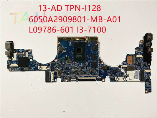 (Shipping fee not include)HP/ for惠普  motherboard system board 13-AD L09786-601 I3-7100