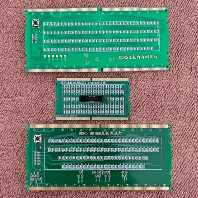 DDR5 with lamp tester LRDIMM server DDR5 UDIMM desktop computer notebook memory slot tester, memory test card Repair tools