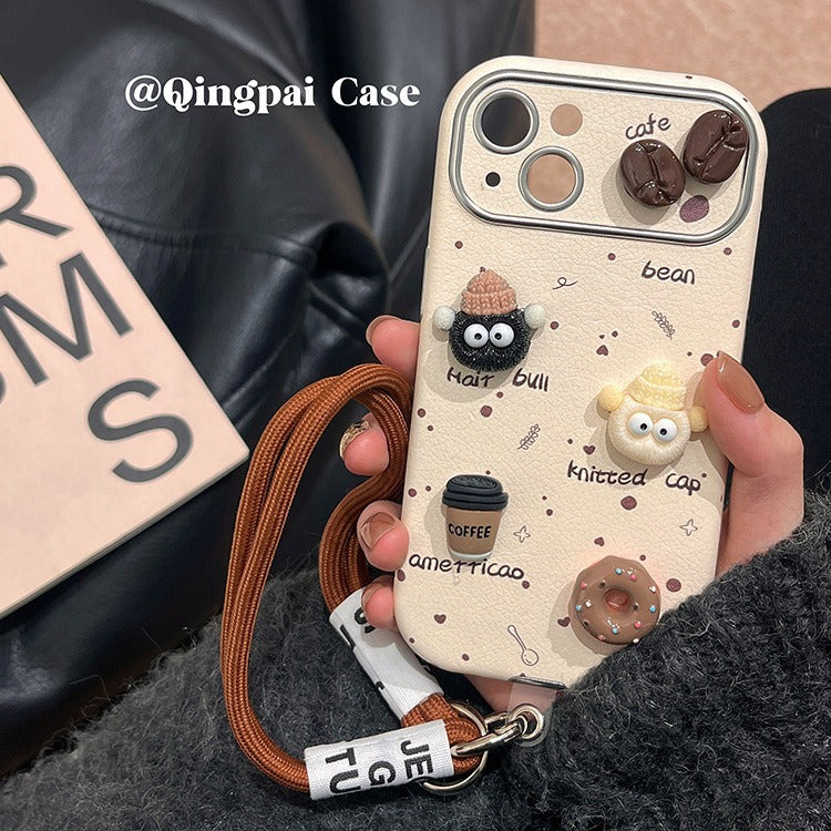 Accessories autumn and winter ins wrist lanyard for iPhone15promax mobile phone case Apple 14 new 13 women's 12