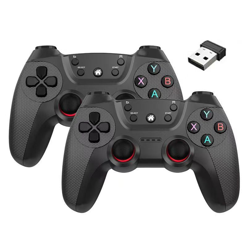 Wireless Doubles 2.4G Gamepad One-to-Two Double Play Compatible PC/Game Stick TV Box Controller