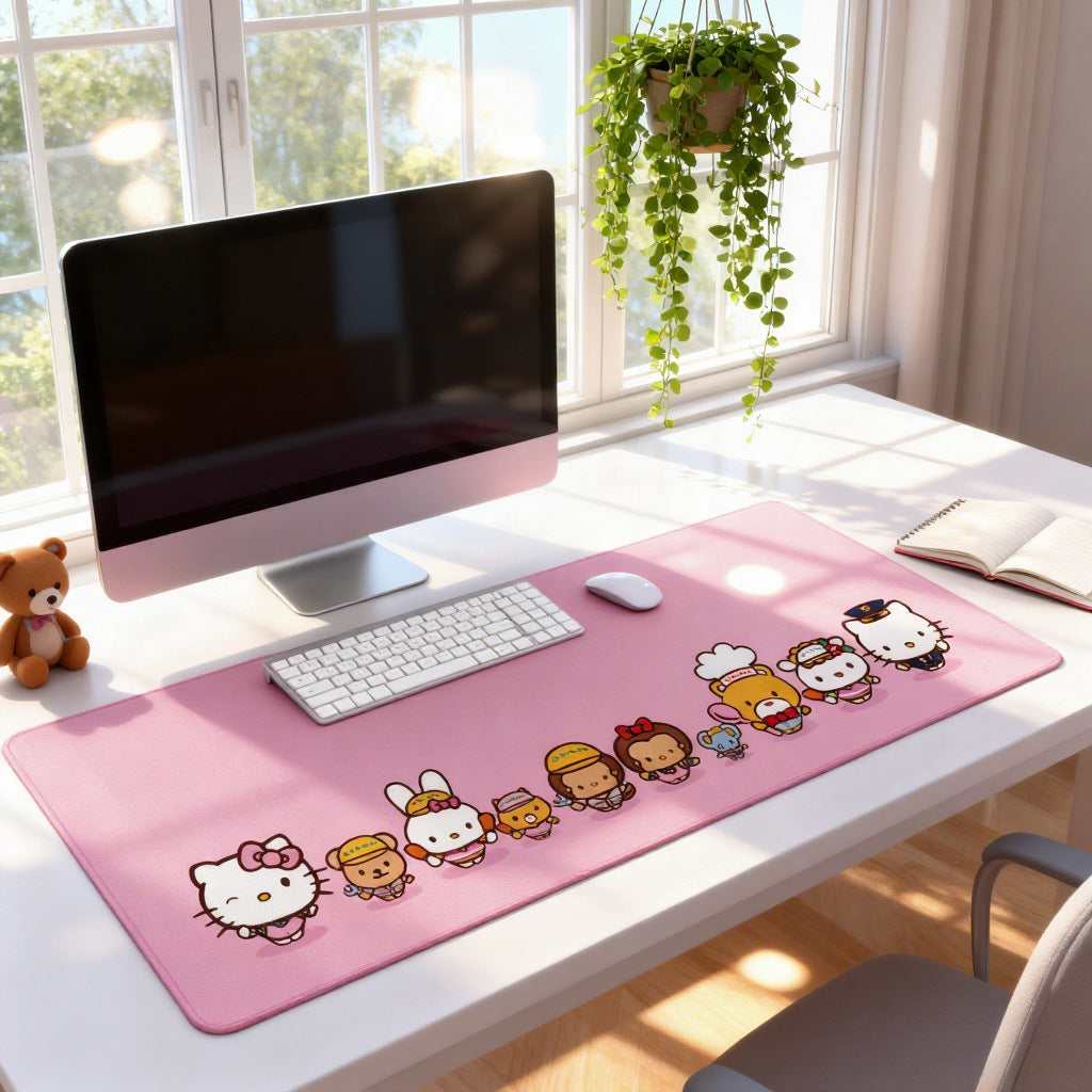 Mouse pad Large enlarged rubber table pad Mouse ++ non-slip keyboard pad Cartoon game desk pad Computer accessories