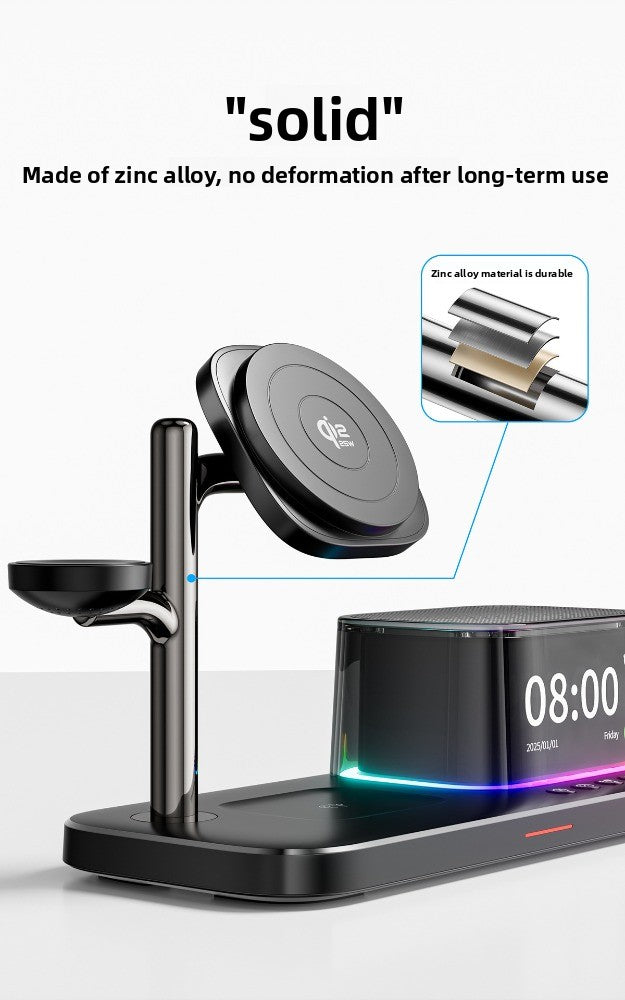 Qi2.2 Magnetic 3-in-1 wireless charger 25W is suitable for Apple mobile phone Bluetooth audio multi-function wireless charging