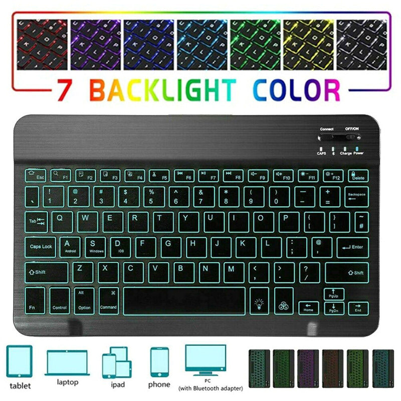 Suitable for A8 Samsung tablet s6lite p610 leather case 11 S7 backlight S8 Bluetooth keyboard A7 protective case T500protective Accessories