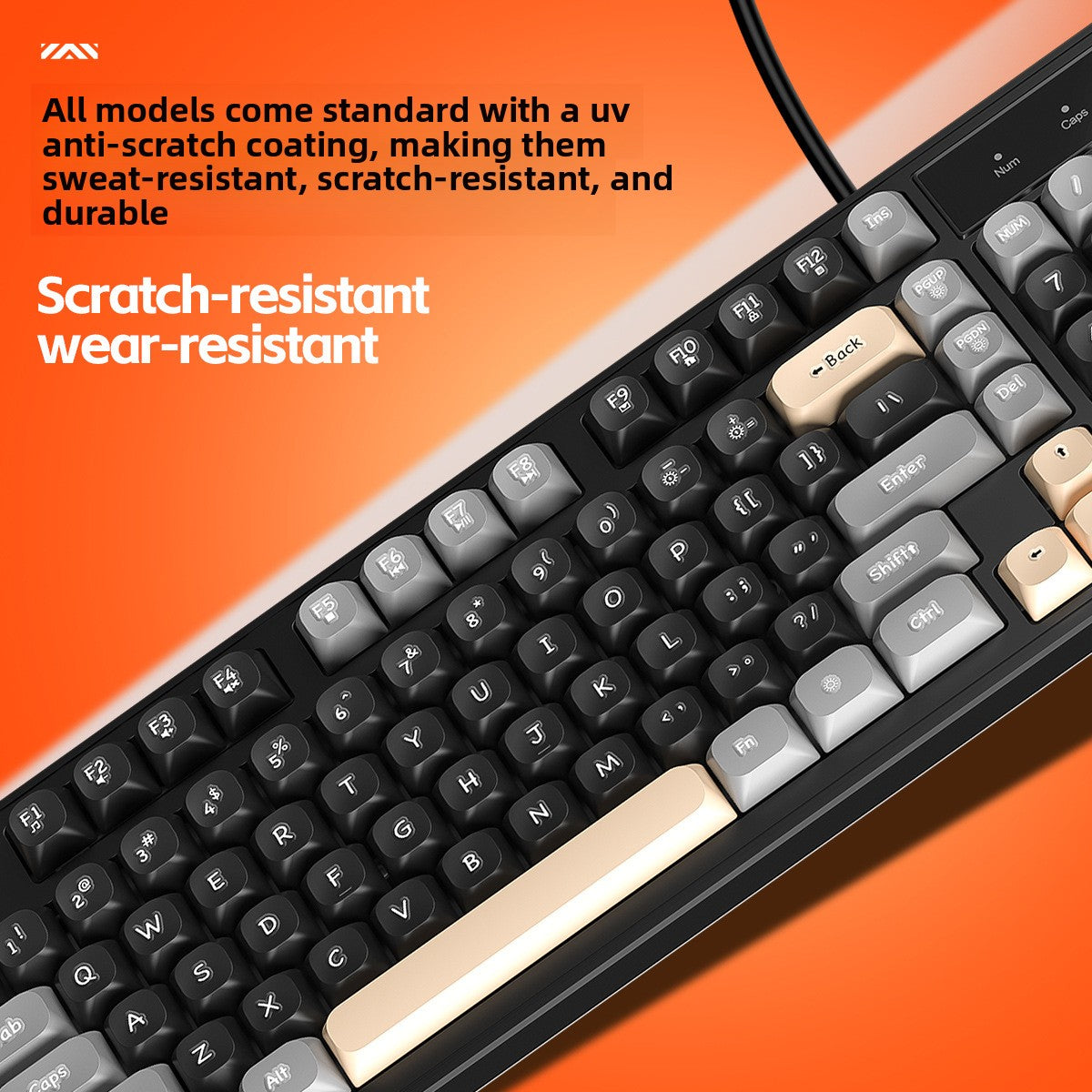 Silver Diao K10 wireless bluetooth three-mode gaming keyboard USB silent RGB wired office charging computer rohs