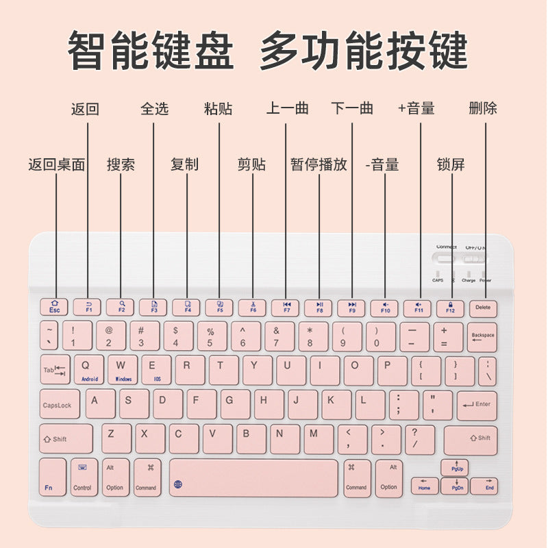 Keyboard and mouse set Bluetooth keyboard wireless mouse silent mouse Bluetooth mouse mobile phone tablet luminous keyboard protective Accessories