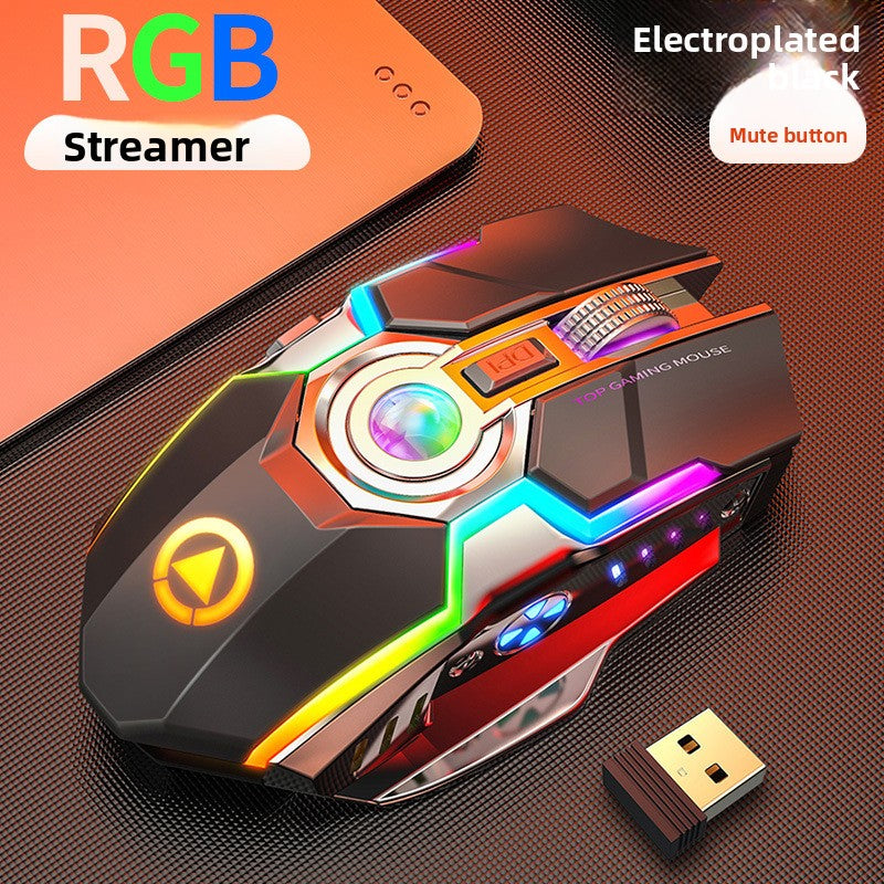 Silver Condor A5 wireless mouse, charging game RGB luminous silent computer accessories Amazon manufacturer private mold