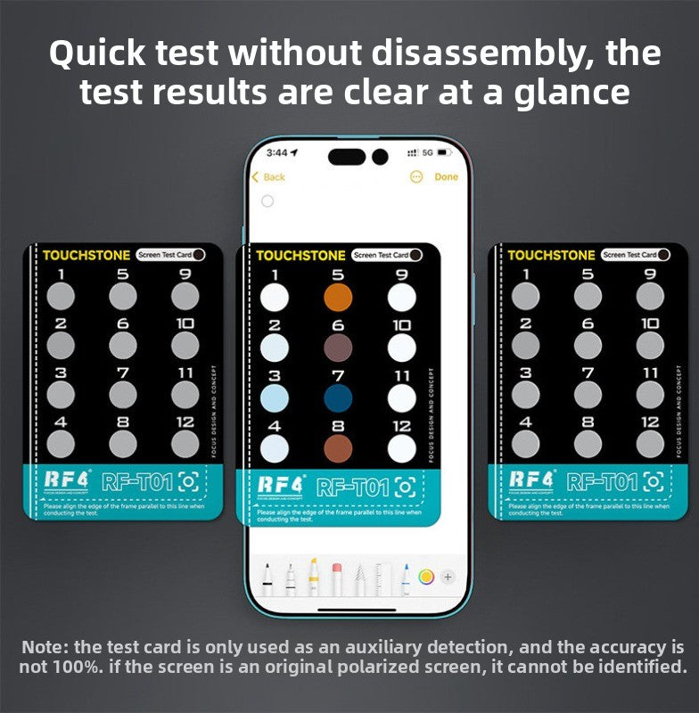 Lens for Authenticity Testing of Original iPhone Screens Inspection Screen, Assembled Screen, Third Party  iPhone 12-17 Series Apple FOG Screen Non-Disassembly Test Card repair tool