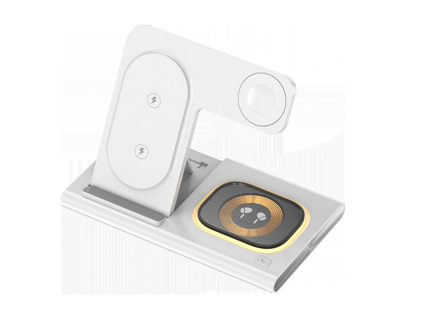 apple samsung 3-in-1 wireless charger supports fast charging multi-function