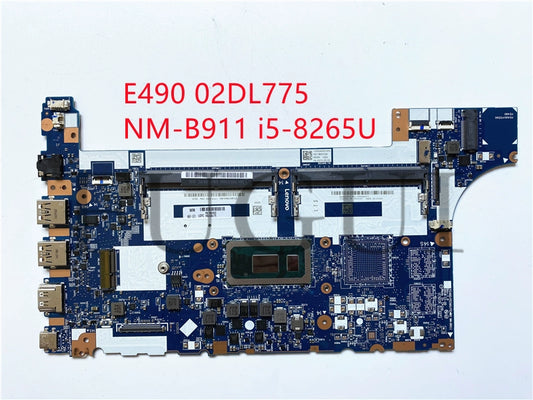 (Shipping fee not include)Lenovo/ lenovo motherboard system board E490  NM-B911 i5-8265U   i7-8565U